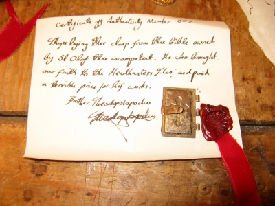 Clasp from St Olaf...