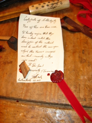 Piece of the one trew crosse...