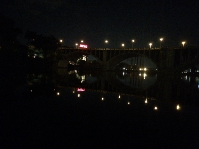 the edge of the island