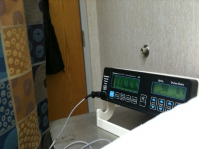 oxygen levels are good, doctor.