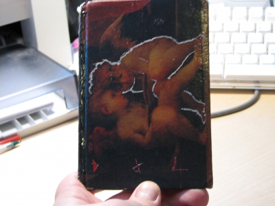 scratching like a crazy man