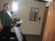 on treadmill