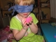 eleanor working in pink