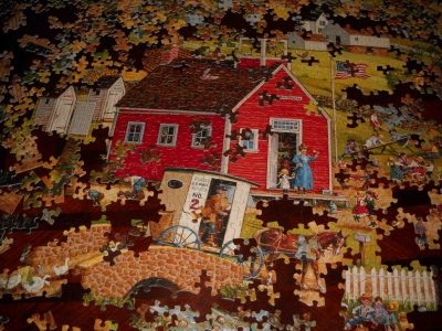 The red schoolhouse. The red schoolhouse.