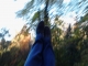 Feet on a swing.
