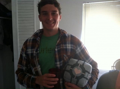 Boyfriend with his present