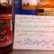 A passive aggressive note from the fish sauce