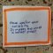Close-Up: A Thank You Sign.