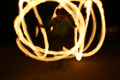 fire dancing