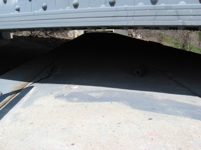 The only way forward to finish the traverse.