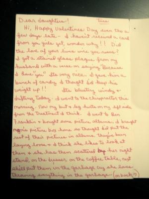 Card inside cover