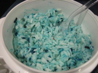 Dyed rice