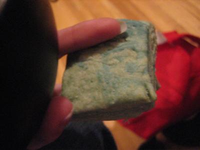 Mmm, blue biscuits!