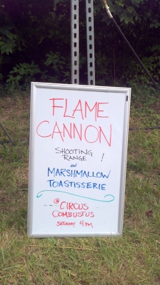A sign