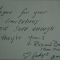 Gadget has excellent penmanship