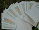 Blank postcards from the USPS cost 33 cents