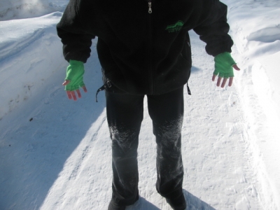 Snow never seems so cold as when you're covered in it.