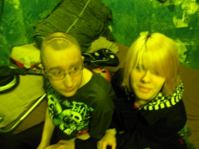 You can see his Battle scars. He swears it was an axe fight.