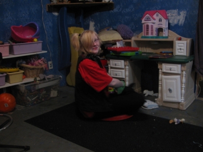 So we played on tia's spinning stool