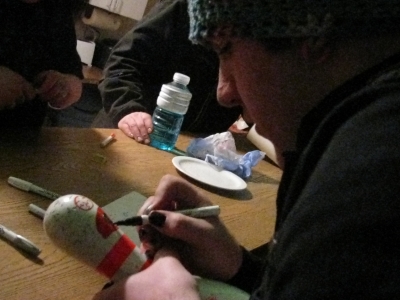 T. decided to decorate George.