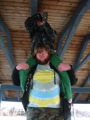 We tried to put it on the ceiling