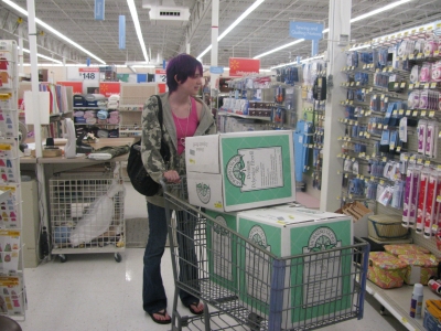 we took ther entire shelf of boxes