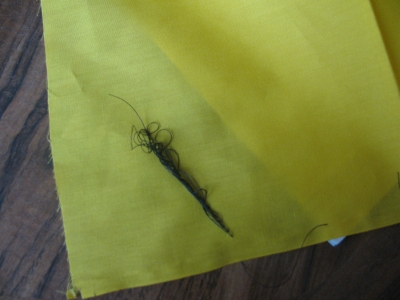 the sewing machine was doing this 