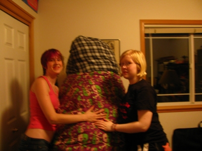 so far faceless 6'3" penguin