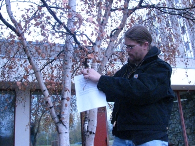 Ghost hung a plan on the other side