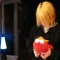 Heyley played with elmo, which was set off by the electiric lava lamp