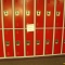 The wall of lockers by the art room