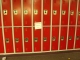 The wall of lockers by the art room