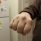 My delightfully messed-up hand. :D