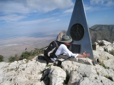 Texas - Guadalupe Peak (elevation 8,749 ft.) Texas - Guadalupe Peak (elevation 8,749 ft.)