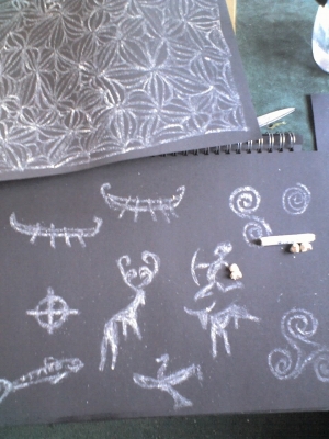 My midnight homage to stone age art. 