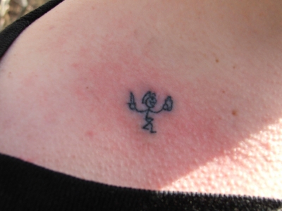 Fiona's new tattoo