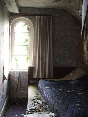 The upstairs bedroom