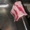 A peppermint swirl dishcloth in use in my sink! A peppermint swirl dishcloth in use in my sink!
