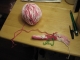I have a lot of peppermint swirl yarn to use up.