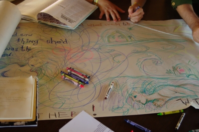 There is a good deal of white crayon whose explanation shall be insinuated later