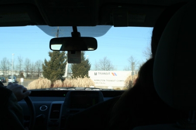 morning drive to the train