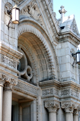 St. Elizabeth's - main doorway arch. St. Elizabeth's - main doorway arch.