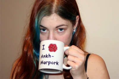 me. not really drinking out of it.