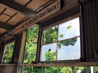 thistle mill truck parking, aug 05