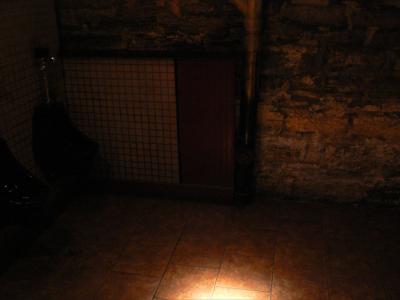 entering urinal area...