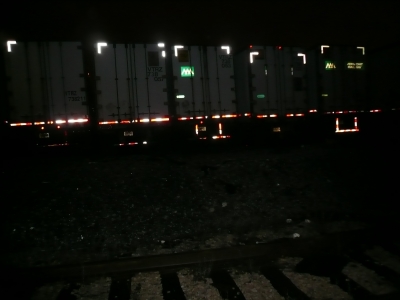 trucks with reflectors on them