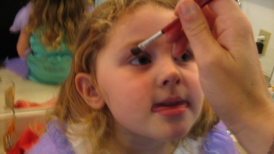 Thank goodness she didn't bite her tongue off!