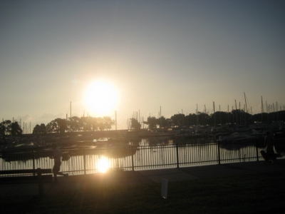 Sunrise over the lake