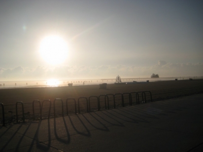 it's early. the beaches are empty