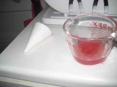 the cone and the flavoring